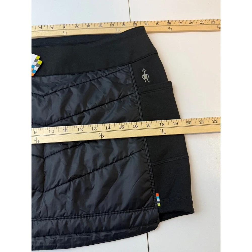 Smartwool Smartloft Pull‎ On Skirt Women M Black Quilted Insulated Gorpcore NEW
